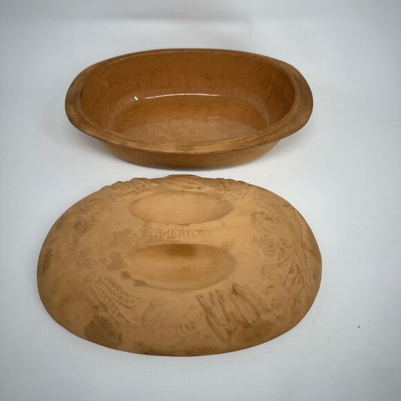 Romertopf Other - Romertopf Clay Bake Roaster Large Terra Cotta by RECO Used Bay Keramik